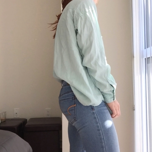 Zara light blue relaxed shirt size M - Picture 6 of 15